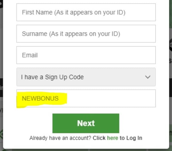 Betway South Africa Sign Up Code